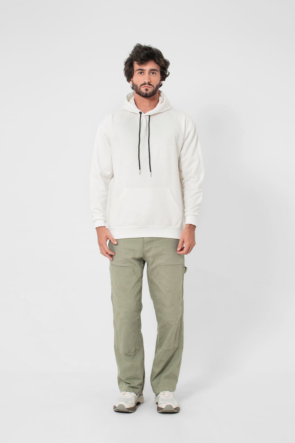 Moletom Canguru Streetwear Off White | 2 Cabos, Estilo e Conforto