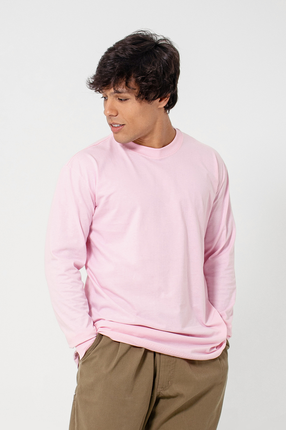 Camiseta Manga Longa Basic Brunx Branco | Estilo Streetwear para