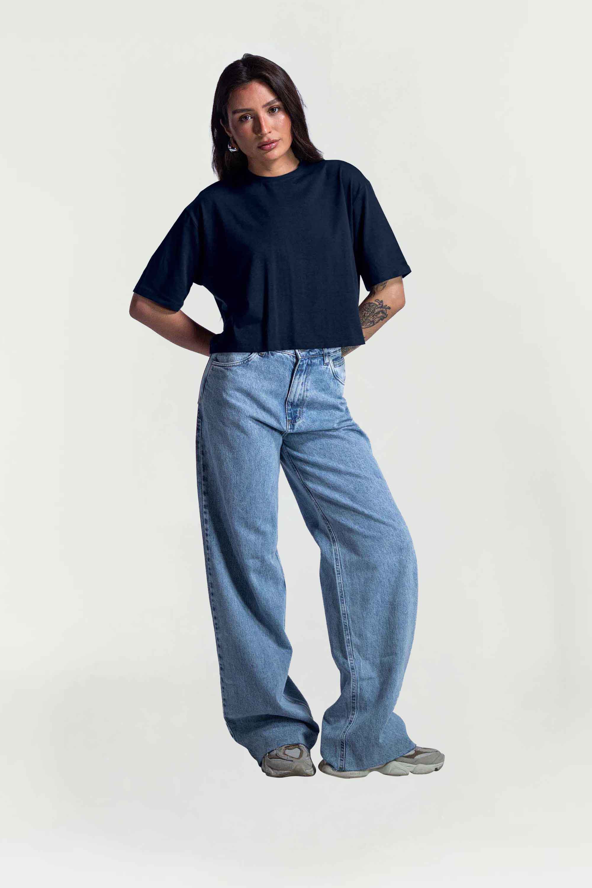 Cropped Velvet Natural Flow